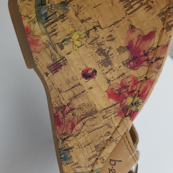 B.O.C Concepts Born 7 Cork Platform Sandal Floral - Picture 5 of 12